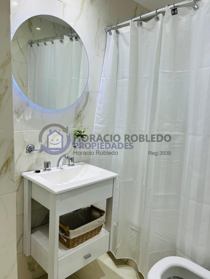 ALQUILER TEMPORARIO POR DIA / MENSUAL  DPTO MONOAMBIENTE ZONA PLAZA MITRE  6° PISO